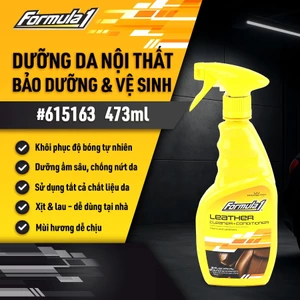 Bảo Dưỡng & Vệ Sinh Mọi Bề Mặt Da Dạng Xịt FORMULA 1 615163 473ml Phù Hợp Cho Nhiều Dòng Xe Ô Tô Xe Hơi Xe Tải