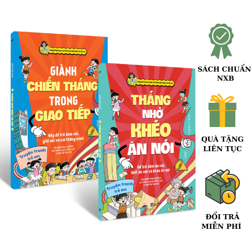 Sách - Combo Giành Chiến Thắng Trong Giao Tiếp + Thắng Nhờ Khéo Ăn Nói - Luyện Tài Ăn Nói Cho Trẻ