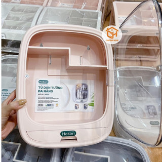 Kệ Đựng Mỹ Phẩm 3635 Treo Tường Nhà Tắm Hokori Việt Nhật Chống Nước Có Nắp Cam Homeware