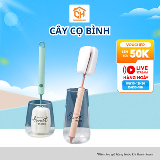 Cây Cọ Bình, Cọ Cốc Mút Xốp 0785 Có Thể Kéo Dài Cam Homeware