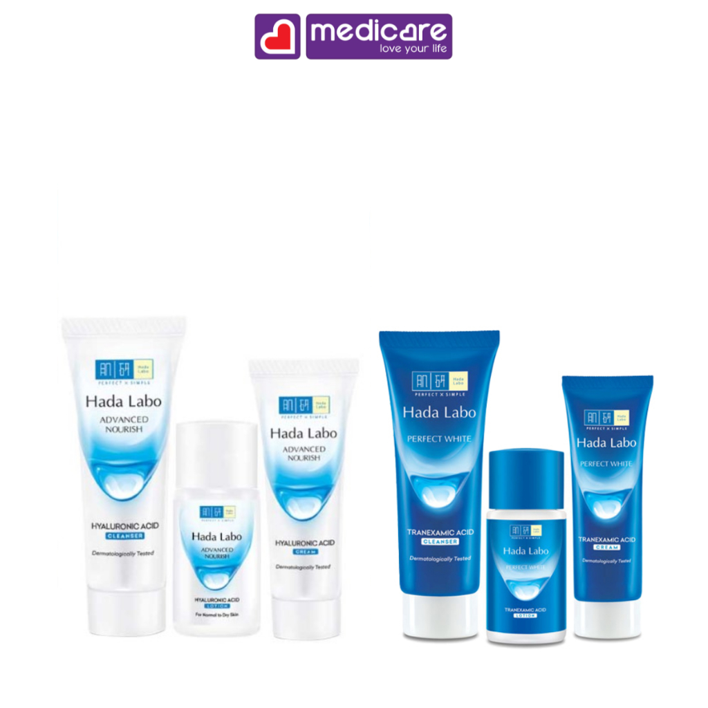 Bộ dưỡng da HADA LABO hỗ trợ sáng da, dưỡng ẩm 47g