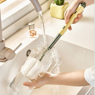 Cây Cọ Bình, Cọ Cốc Mút Xốp 0785 Có Thể Kéo Dài Cam Homeware