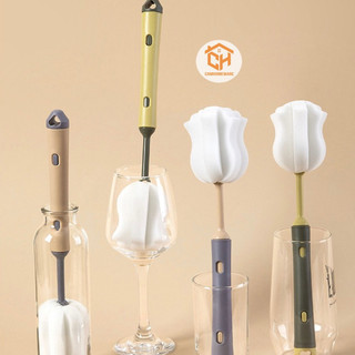 Cây Cọ Bình, Cọ Cốc Mút Xốp 0785 Có Thể Kéo Dài Cam Homeware