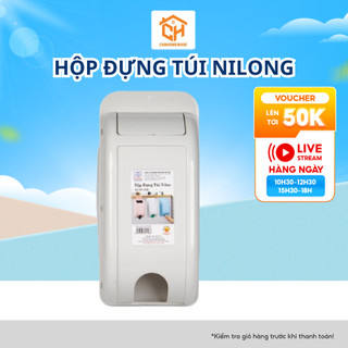 Hộp Đựng Túi Nilong, Túi Đựng Rác Dán Tường  Việt Nhật 2755 - Hộp Rút Túi Nilong Gắn Tường Tiện Dụng Cam Homeware