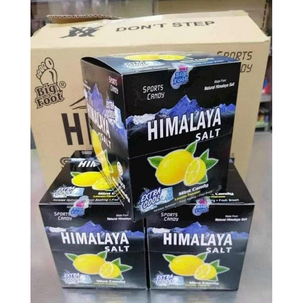 Kẹo chanh muối the mát himalaya hộp 12 gói date mới( hoa toc)