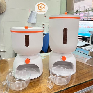 Thùng Đựng Gạo Thông Minh Tự Động 13kg và 7kg Cam Homeware