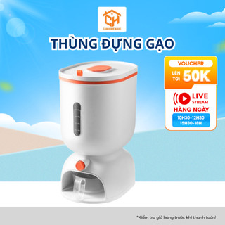 Thùng Đựng Gạo Thông Minh Tự Động 13kg và 7kg Cam Homeware