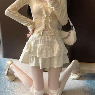 Chân Váy Ren tầng Xòe Nhẹ Nhàng Nữ Tính Phong Cách Sweet Girl Tiểu thư
