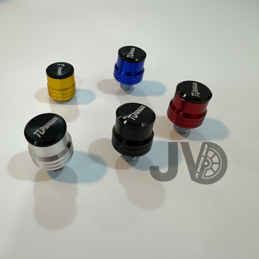 Ốc chân gương nắp chụp, Nhôm CNC REN 10li thuận/ ngược - Trang trí đẹp, gắn mọi dòng xe