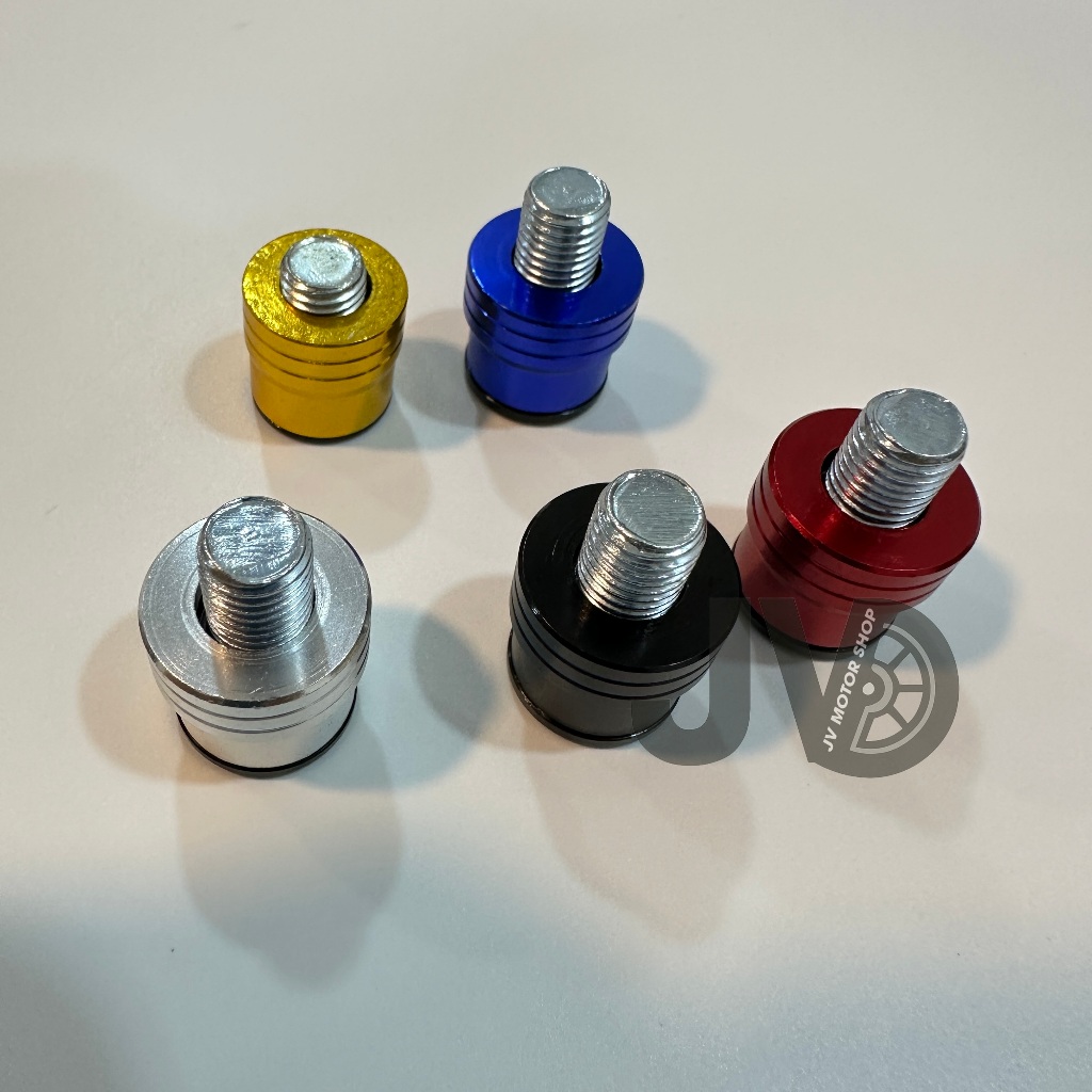 Ốc chân gương nắp chụp, Nhôm CNC REN 10li thuận/ ngược - Trang trí đẹp, gắn mọi dòng xe