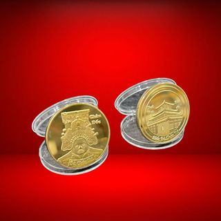Xu Lộc Bà Châu Đốc , Bà Chúa Xứ Núi Sam , Kèm Túi , Thích Hợp Làm Quà tặng May Mắn, Phong Thủy