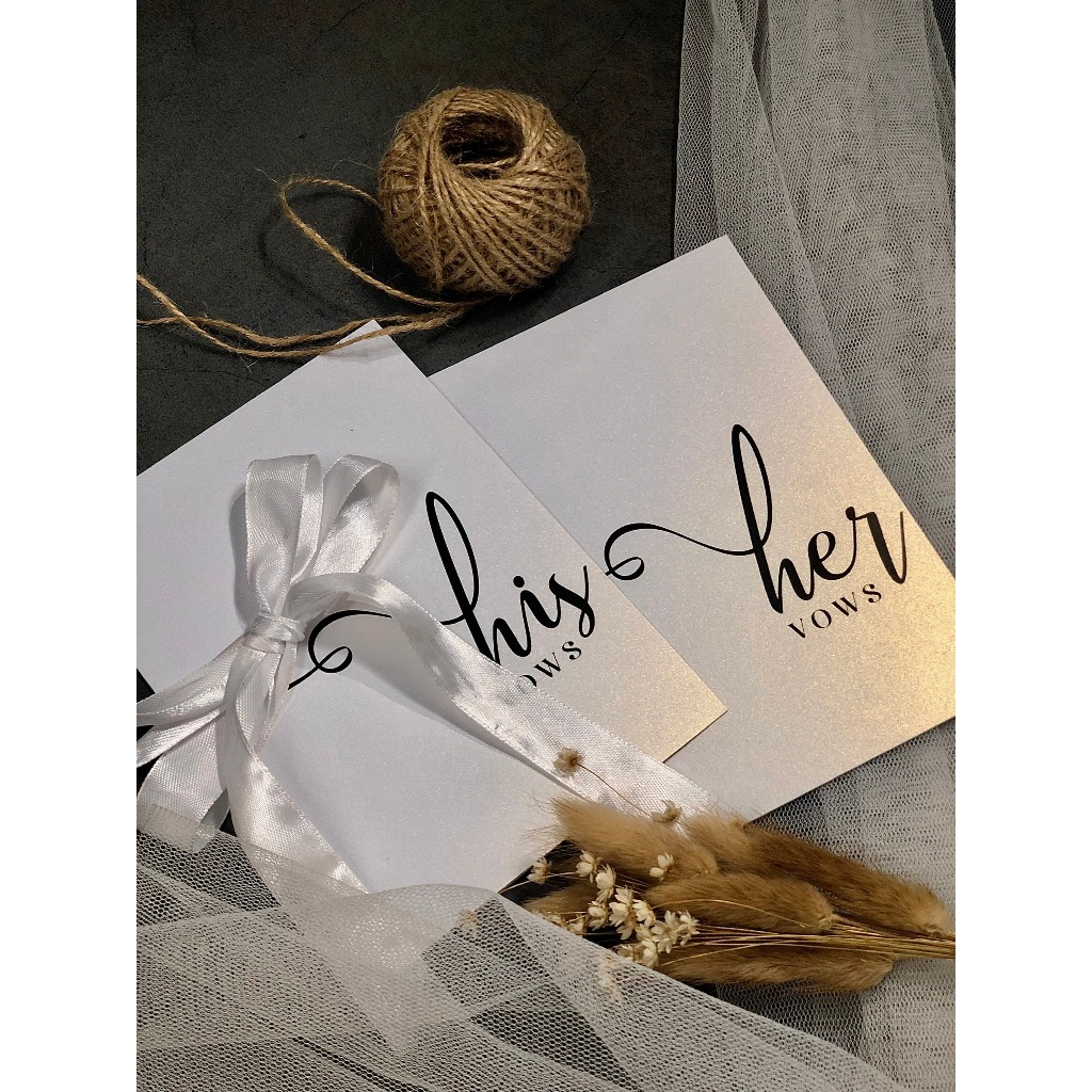 [ M12 ] VOWS WEDDING - Set 2thiệp [ Thiệp cưới hẹn ước cô dâu-chú rể ...