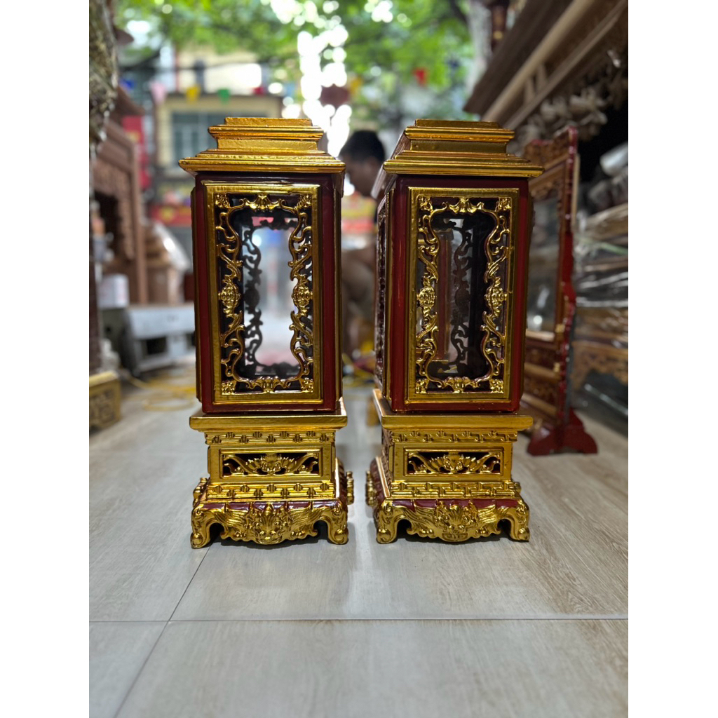 Đèn thờ gỗ Sơn son thếp vàng