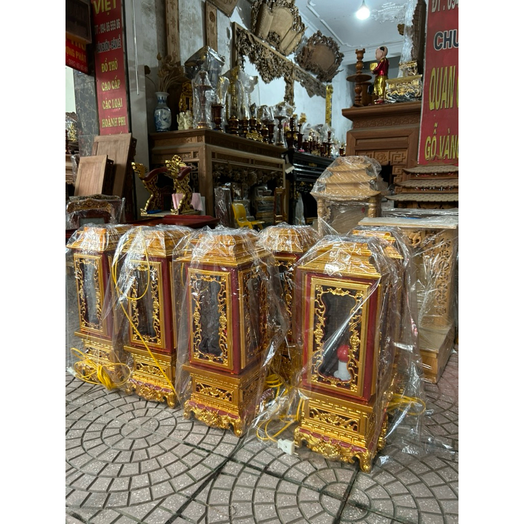 Đèn thờ gỗ Sơn son thếp vàng