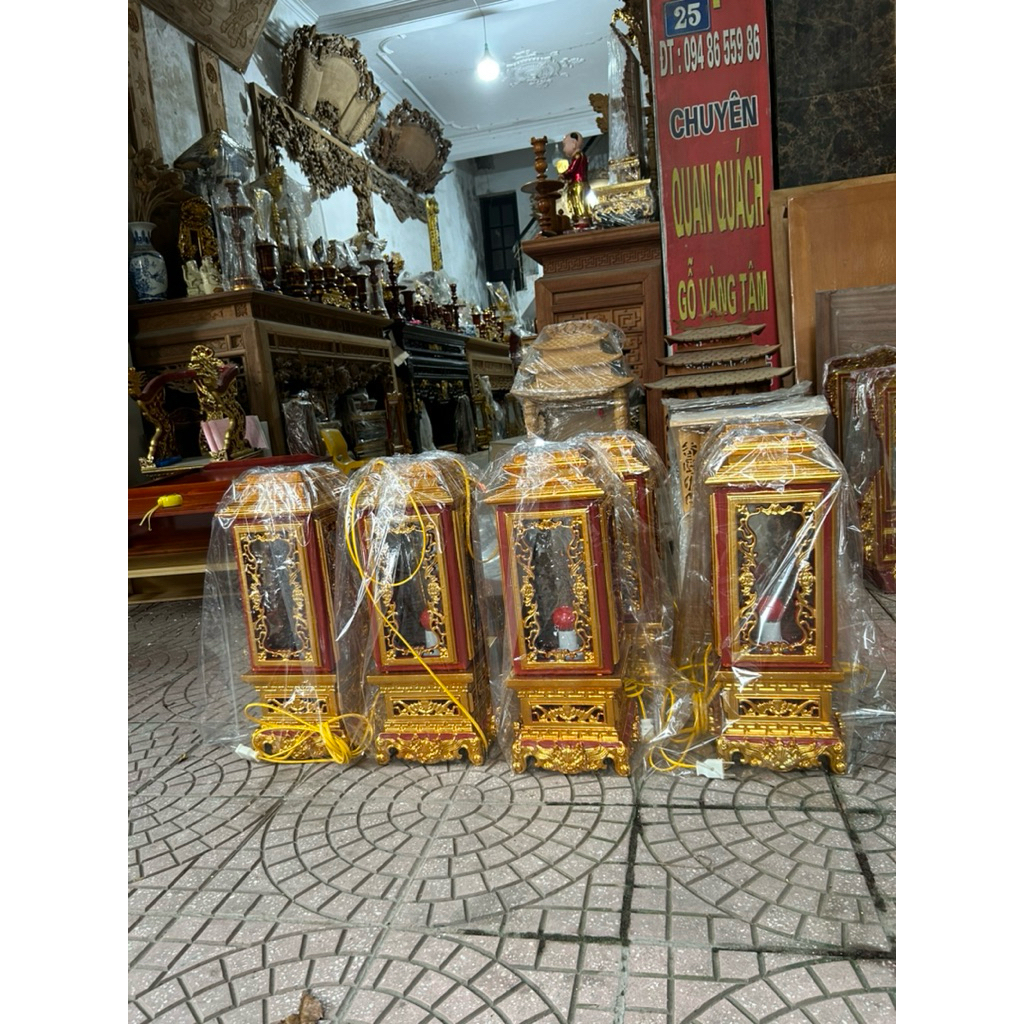 Đèn thờ gỗ Sơn son thếp vàng