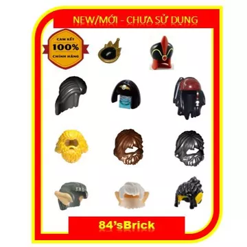 Đồ chơi lắp ráp Lego. MŨ/TÓC/RÂU nhân vật Lego