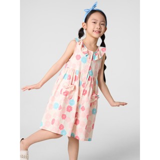 Đầm cho bé gái 2-7 tuổi YODY vải cotton mát mẻ thoáng mát an toàn cho bé KKDR25S014