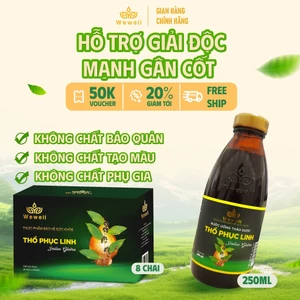 Nước uống thảo dược Thổ phục linh [Chai thủy tinh 250ml]