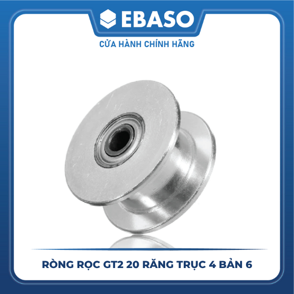 Ròng Rọc GT2 20 Răng Trục 4 Bản 6 – Puly Nhôm Truyền Động Dây Curoa GT2 ...