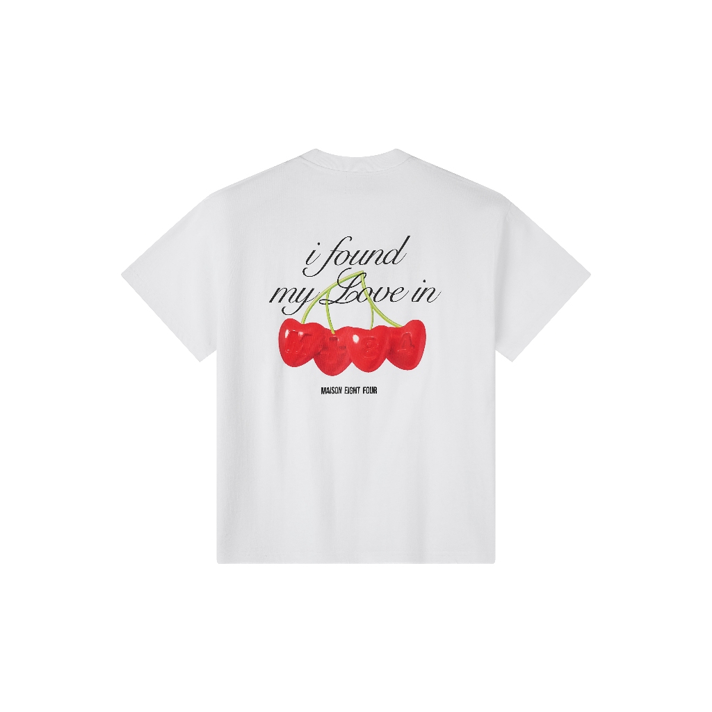 Áo thun CHERRY TEE  - 100% cotton 300gsm [đã xử lý co rút] - MAISON EIGHT FOUR