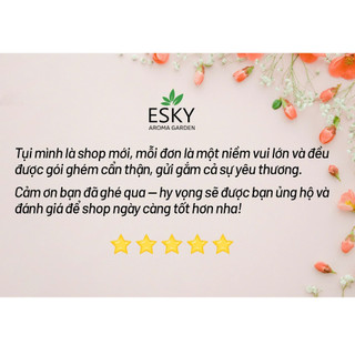 [HỎA TỐC] Combo FAVORITE Tinh Dầu Nguyên Chất ESKY Aroma Garden Tinh Dầu Đuổi Muỗi, Giảm Stress 3x10ml