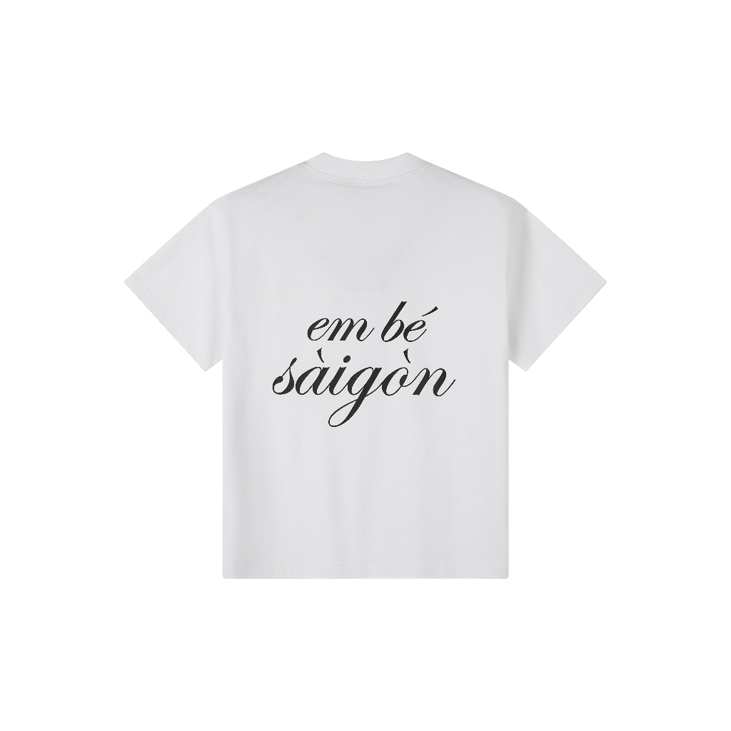 Áo thun EM BÉ SÀIGÒN ( 2 màu ) - 100% cotton 300gsm [đã xử lý co rút] - MAISON EIGHT FOUR