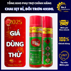 Xịt bôi trơn chống gỉ rỉ sét kim loại, vệ sinh kim loại RBZ chai lớn 350G