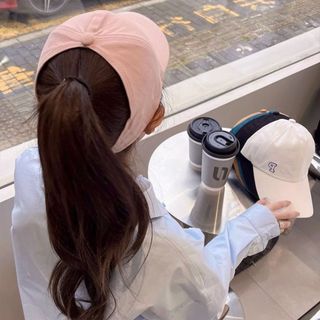Mũ Lưỡi Trai Hở Đầu Nữ HAZIN Chữ P, Mũ Búi Tóc Đuôi Ngựa Chống Nắng Hàn Quốc Thời Trang