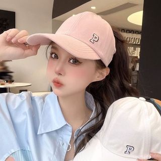Mũ Lưỡi Trai Hở Đầu Nữ HAZIN Chữ P, Mũ Búi Tóc Đuôi Ngựa Chống Nắng Hàn Quốc Thời Trang