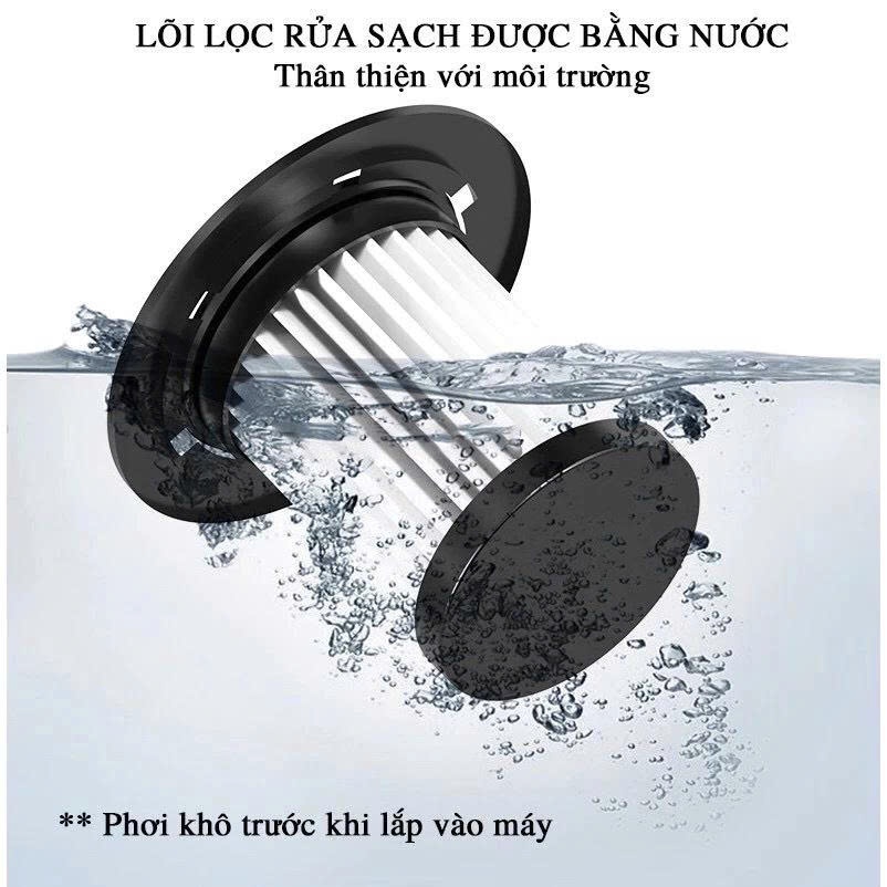 Máy Hút Bụi Cầm Tay, Hút Bụi Giường Nệm,Lông Chó,Lông Mèo Tóc,Ô Tô Không Dây Lực Hút 20000PA - ảnh 8