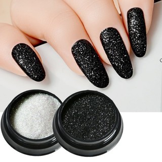 Nhũ Dạ Rắc Nail Trang Trí | Tone Trắng Đen | Dễ Phối Mọi Mẫu Móng | Dạng Rắc Mịn
