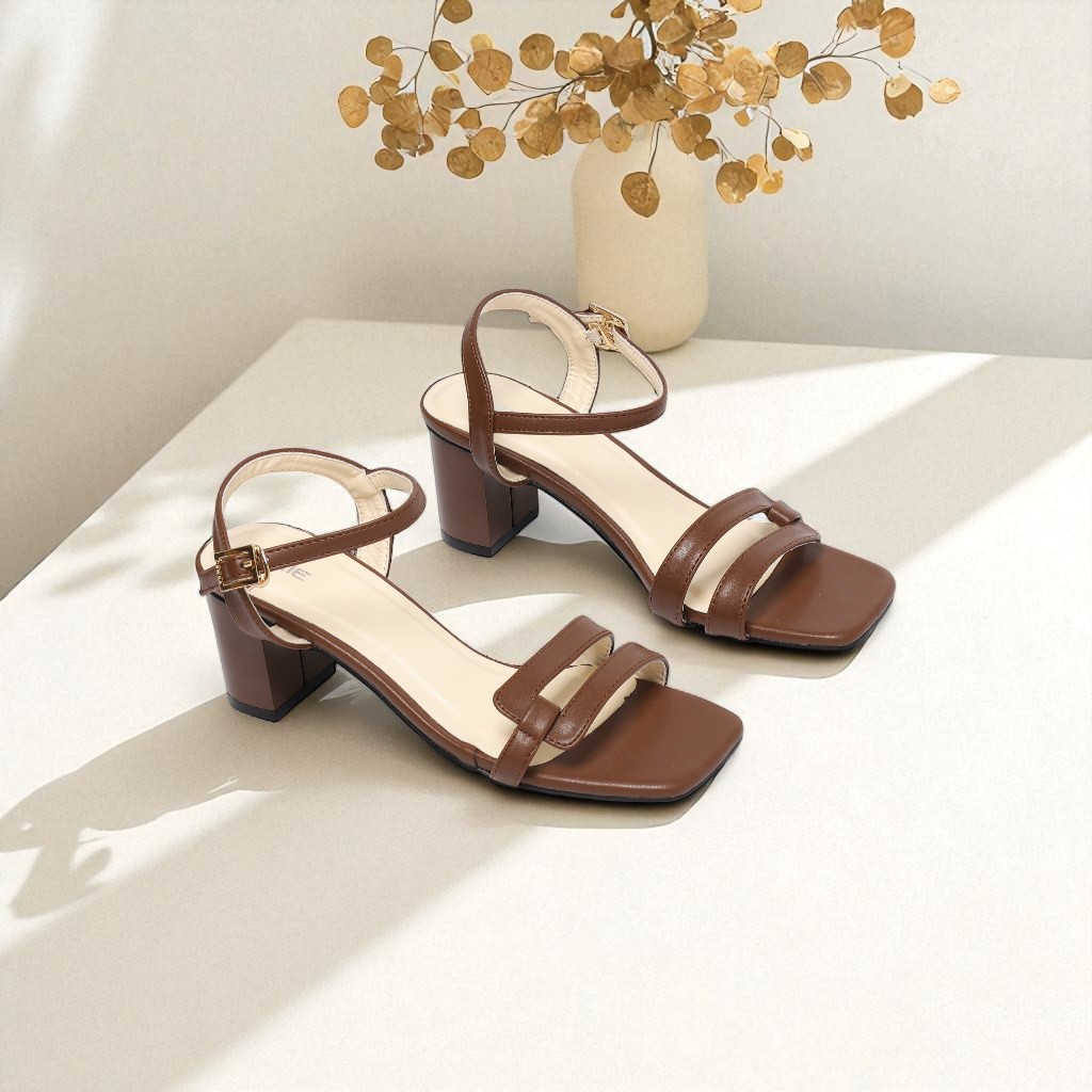 Giày Sandal Nữ Cao Gót 5cm Quai Mảnh Pixie X891