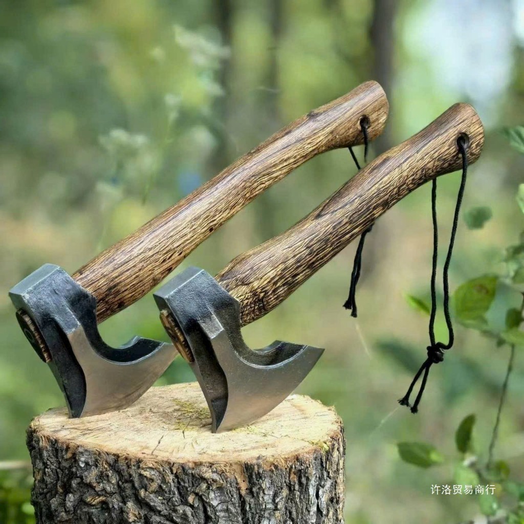 Rìu bổ củi, Rìu Thép carbon cán gỗ đa năng 34cm bổ củi cứng cáp chắc ...