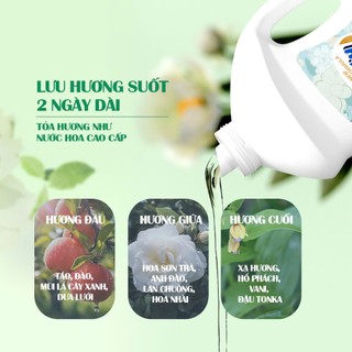 Nước Giặt Xả Joykity Hương Hoa Trà Cao Cấp Lưu Hương 48h – Giặt Siêu Sạch, Thơm Như Nước Hoa