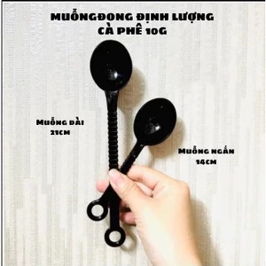 COZII( Bịch 10 cái) Muỗng/ thìa nhựa dẻo đong định lượng pha chế cà phê 10g
