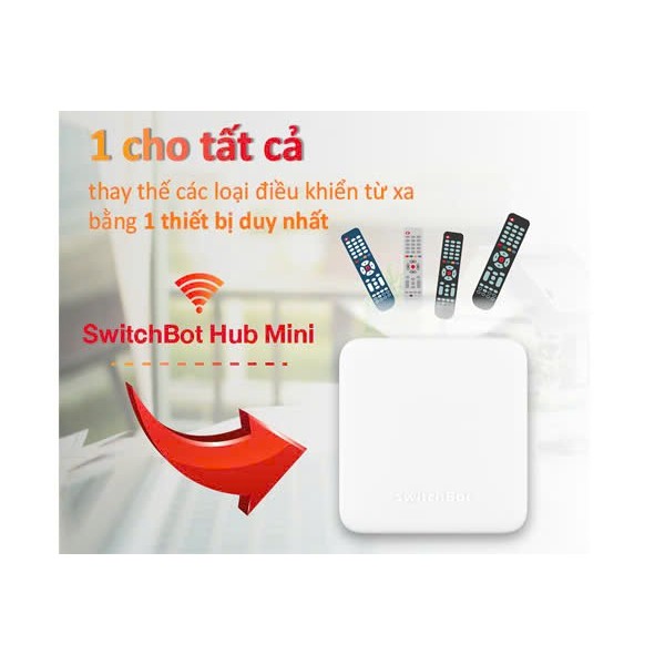 SwitchBot Hub Mini- Bộ điều khiển trung tâm các thiết bị điện trong nhà - Tivi, Máy Lạnh