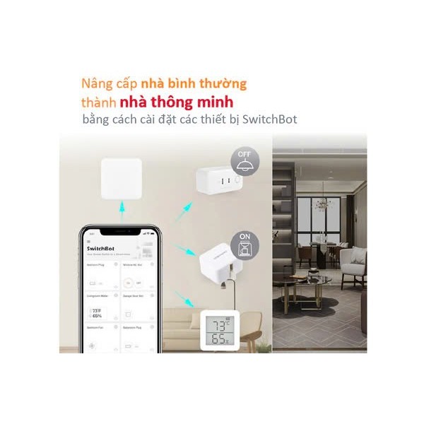 SwitchBot Hub Mini- Bộ điều khiển trung tâm các thiết bị điện trong nhà - Tivi, Máy Lạnh
