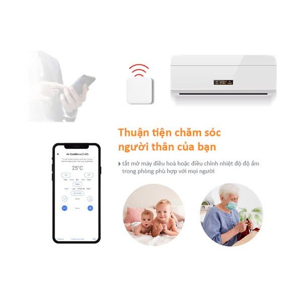 SwitchBot Hub Mini- Bộ điều khiển trung tâm các thiết bị điện trong nhà - Tivi, Máy Lạnh