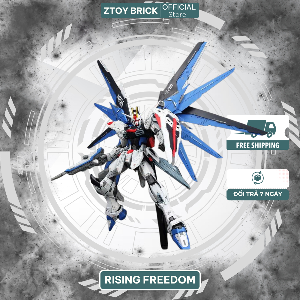 Mô hình lắp ráp Rising Freedom (Tặng kèm bộ effect, base và decal ...
