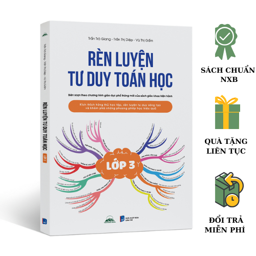 Sách - Rèn Luyện Tư Duy Toán Học Lớp 3 - Kích Thích Hứng Thú Học Tập - Phương Pháp Học Hiệu Quả Cho Trẻ