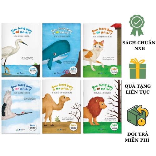 Sách - Combo 6 Cuốn Ehon Sau Lưng Bạn Là Ai Thế Nhỉ? -  Dành Cho Trẻ Từ 0 - 3 Tuổi