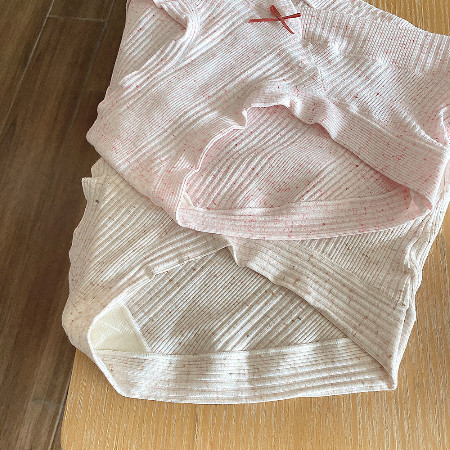 Quần Lót Cotton Đáy Dài Đan Chéo Phối Gân Thoáng Mát DORIS 8834