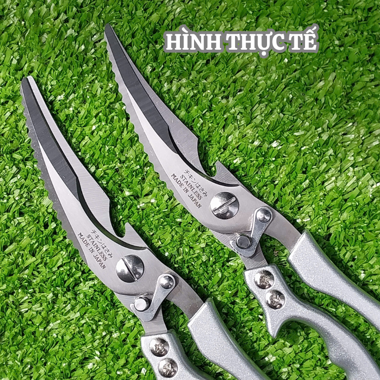 Kéo SK5 chuyên dụng cắt gà cao cấp sản xuất tại Japan bằng thép trắng ốp 3 lớp không gỉ