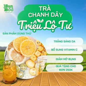 Trà Chanh Dây Kim Quất Bamboo – Sáng Da, Chống Lão Hóa – Trà Thảo Mộc Làm Đẹp Da Tự Nhiên (Sản phẩm dùng thử)
