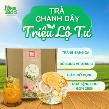 Trà Chanh Dây Kim Quất Bamboo – Sáng Da, Chống Lão Hóa – Trà Thảo Mộc Làm Đẹp Da Tự Nhiên