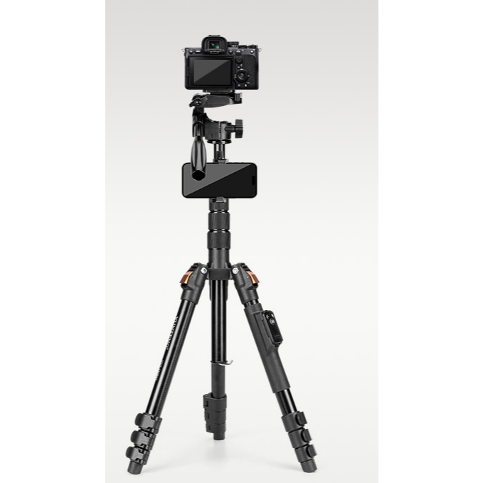 Chân máy ảnh điện thoại Yunteng VCT-190 – Tripod cao 186cm, tháo rời làm gậy selfie, kèm remote Bluetooth chụp từ xa