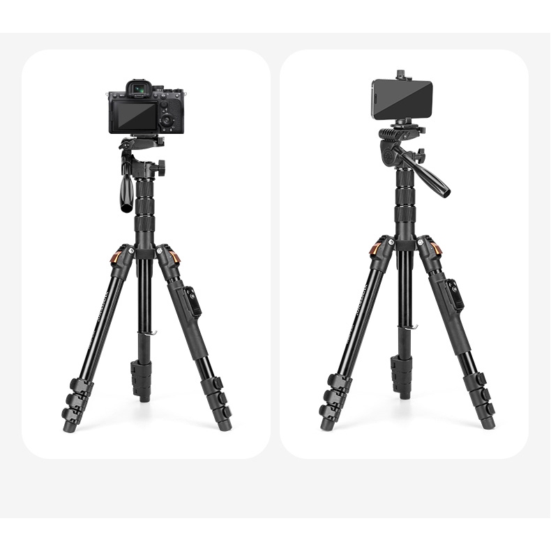 Combo Tripod Yunteng VCT-190 Và Gimbal Q02 - Phụ Kiện Hỗ Trợ Chụp Hình,  Quay Video Chuyên Nghiệp