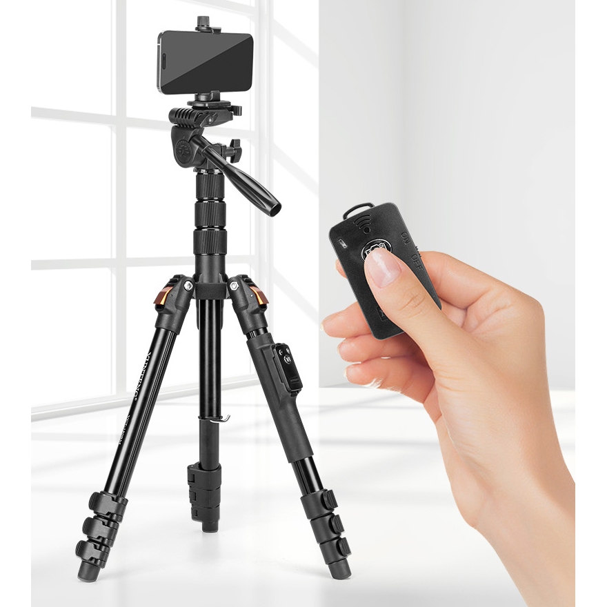 Combo Tripod Yunteng VCT-190 Và Gimbal Q02 - Phụ Kiện Hỗ Trợ Chụp Hình,  Quay Video Chuyên Nghiệp