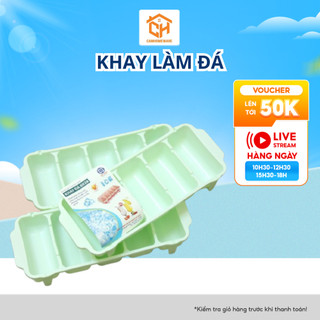 Khay Làm Đá Loại 5 viên 6928 Nhựa Dẻo Việt Nhật Cam Homeware