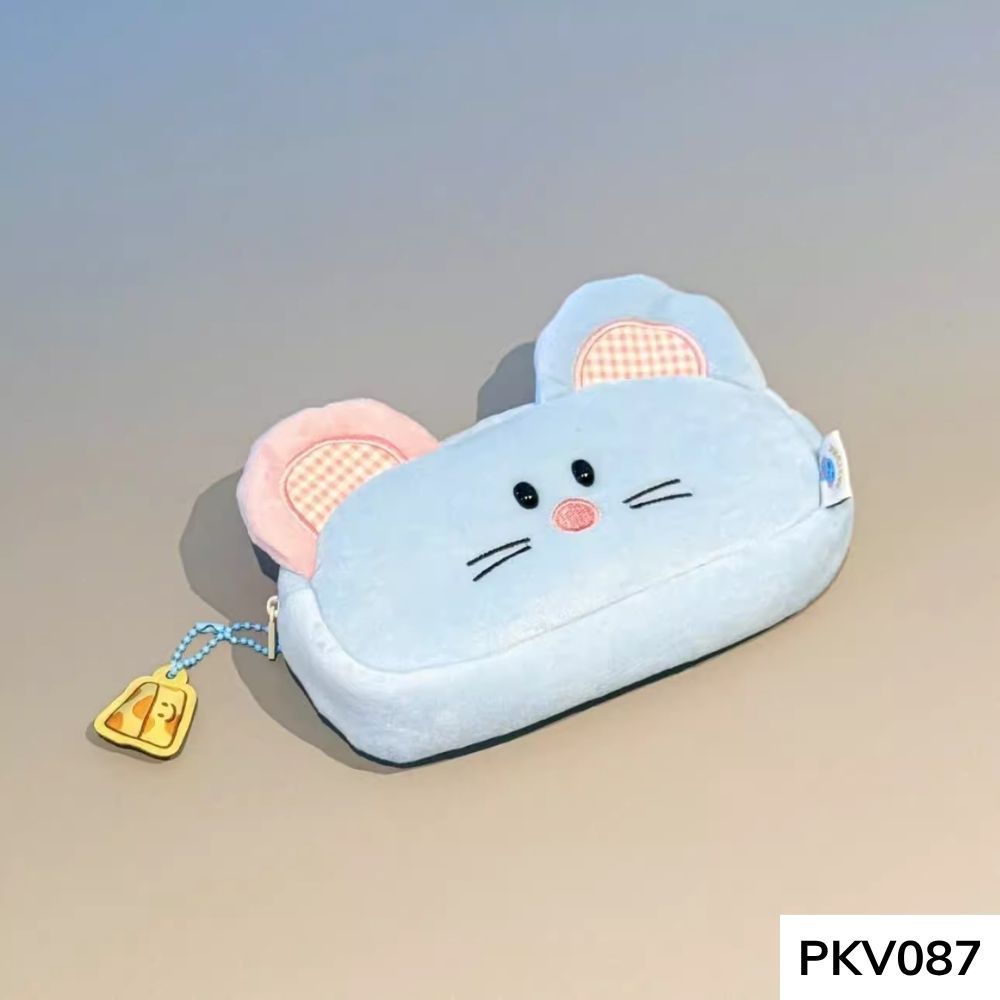 Bóp viết , hộp đựng bút hoạt hình thú nhồi bông dễ thương cho học sinh nữ các cấp PKV087 gagastore
